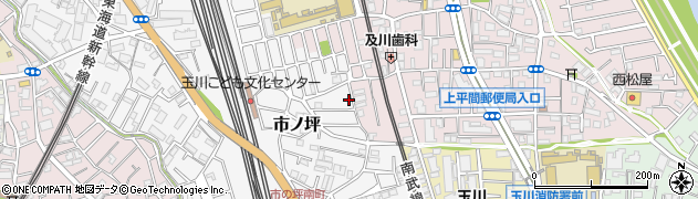 神奈川県川崎市中原区市ノ坪675周辺の地図