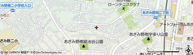 神奈川県横浜市青葉区あざみ野2丁目22周辺の地図