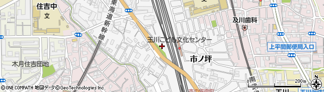 神奈川県川崎市中原区市ノ坪484周辺の地図