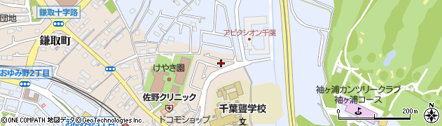 鎌取越戸公園周辺の地図