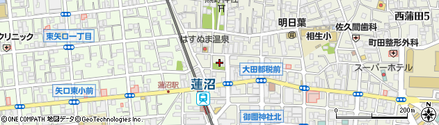 東京都大田区西蒲田6丁目26周辺の地図