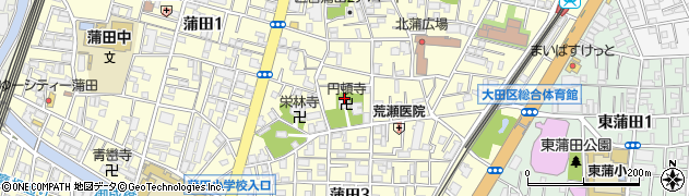 東京都大田区蒲田2丁目19周辺の地図