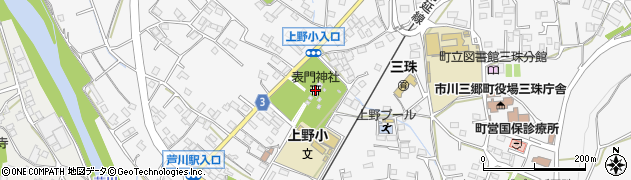 表門神社周辺の地図