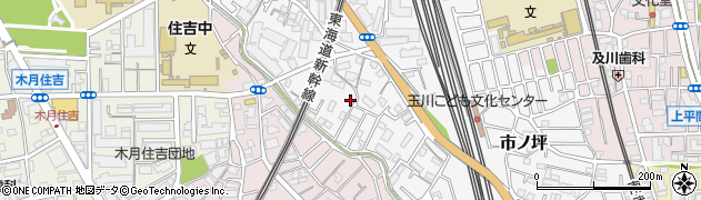 神奈川県川崎市中原区市ノ坪511周辺の地図