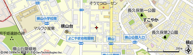 神奈川県相模原市中央区横山台2丁目8周辺の地図