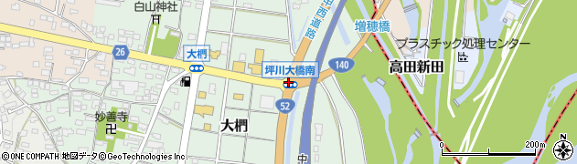 坪川大橋南周辺の地図