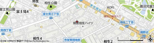 神奈川県相模原市中央区相生1丁目周辺の地図