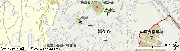 神奈川県川崎市高津区蟹ケ谷204周辺の地図