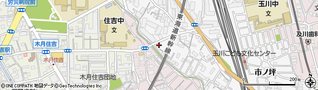 神奈川県川崎市中原区市ノ坪321周辺の地図