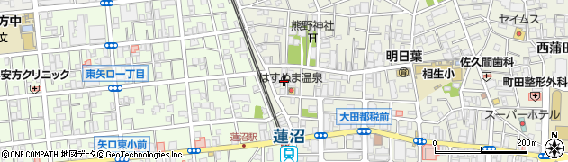 東京都大田区西蒲田6丁目16周辺の地図