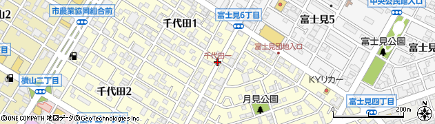 千代田一周辺の地図