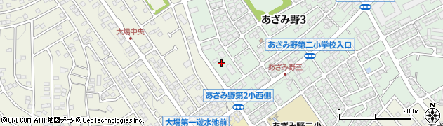 神奈川県横浜市青葉区あざみ野3丁目22周辺の地図