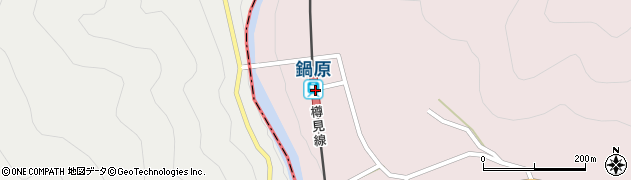 鍋原駅周辺の地図