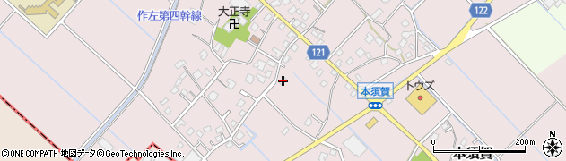 千葉県山武市本須賀1686周辺の地図