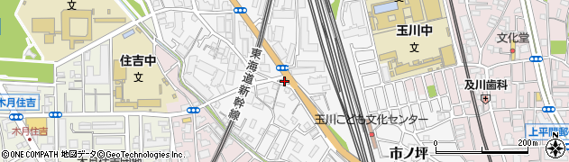 神奈川県川崎市中原区市ノ坪358周辺の地図
