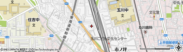 神奈川県川崎市中原区市ノ坪499周辺の地図