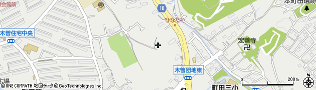東京都町田市本町田周辺の地図