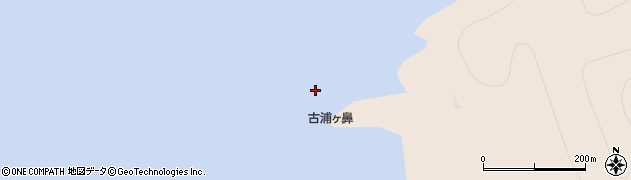 古浦ケ鼻周辺の地図