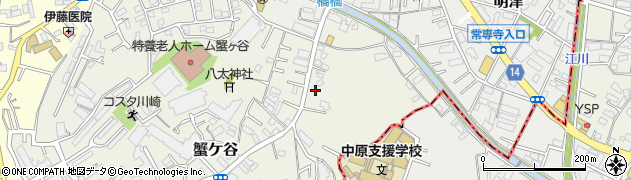 神奈川県川崎市高津区蟹ケ谷104周辺の地図