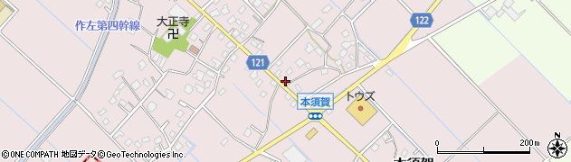 千葉県山武市本須賀1813周辺の地図
