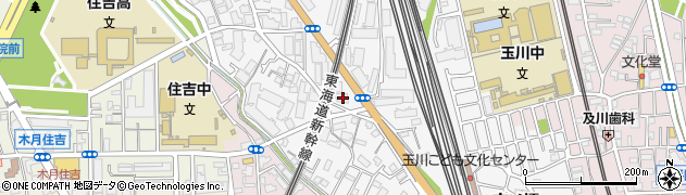 神奈川県川崎市中原区市ノ坪357周辺の地図