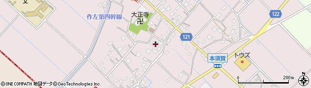 千葉県山武市本須賀1576周辺の地図
