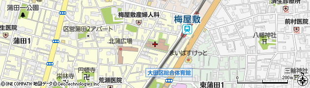 大田区立特別養護老人ホーム蒲田周辺の地図