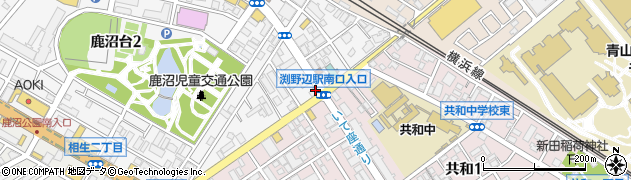 淵野辺駅入口周辺の地図