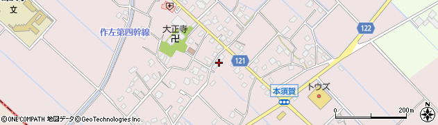 千葉県山武市本須賀1701周辺の地図
