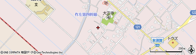 千葉県山武市本須賀1347周辺の地図