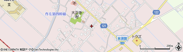 千葉県山武市本須賀1571周辺の地図