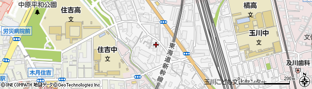 神奈川県川崎市中原区市ノ坪310周辺の地図