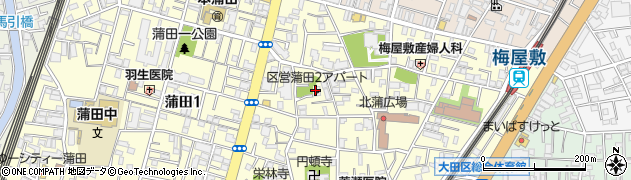 東京都大田区蒲田2丁目16周辺の地図