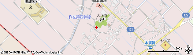 千葉県山武市本須賀1351周辺の地図