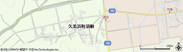 京都府京丹後市久美浜町須田周辺の地図