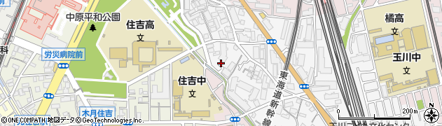 神奈川県川崎市中原区市ノ坪284周辺の地図