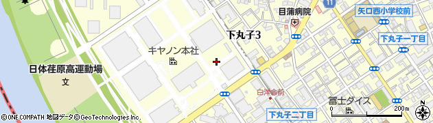 東京都大田区下丸子周辺の地図
