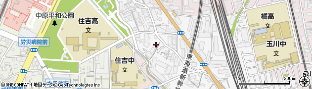 神奈川県川崎市中原区市ノ坪294周辺の地図