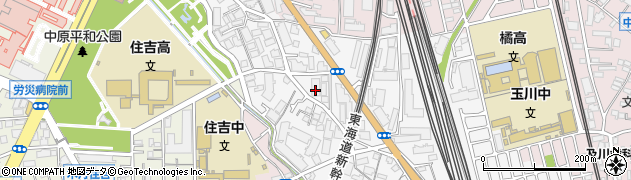 神奈川県川崎市中原区市ノ坪370周辺の地図