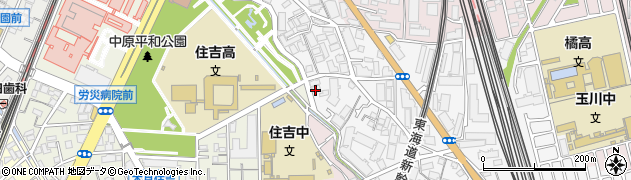 神奈川県川崎市中原区市ノ坪288周辺の地図