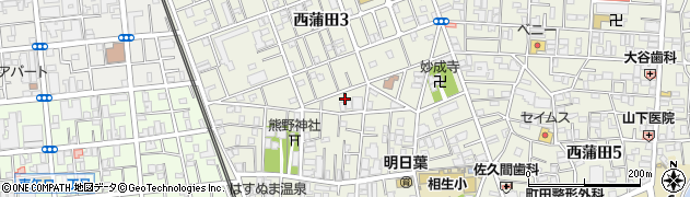 東京都大田区西蒲田6丁目10周辺の地図