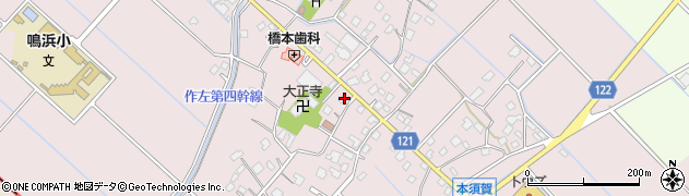 千葉県山武市本須賀1363周辺の地図