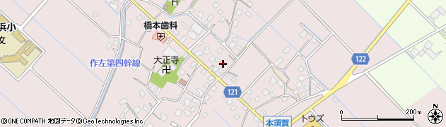 千葉県山武市本須賀1562周辺の地図