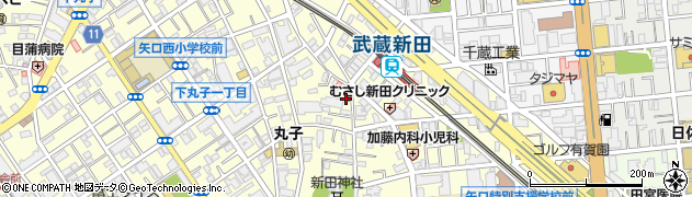 大田矢口一郵便局周辺の地図