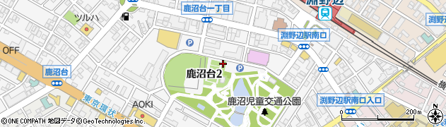 神奈川県相模原市中央区鹿沼台周辺の地図