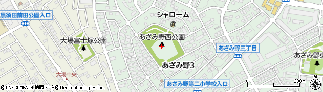 神奈川県横浜市青葉区あざみ野3丁目15周辺の地図
