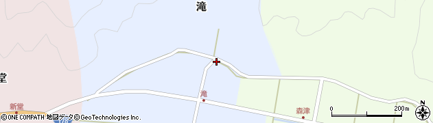 兵庫県豊岡市滝176周辺の地図