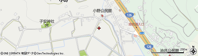 千葉県東金市小野周辺の地図