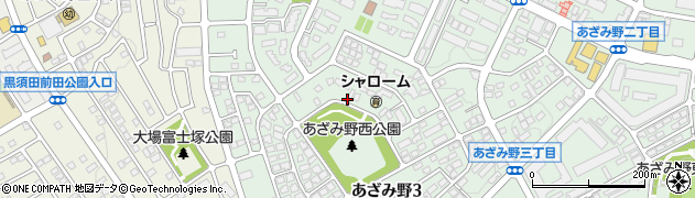 神奈川県横浜市青葉区あざみ野3丁目11周辺の地図