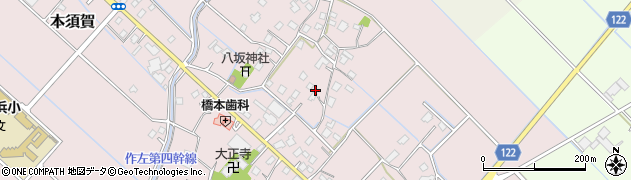 千葉県山武市本須賀1414周辺の地図